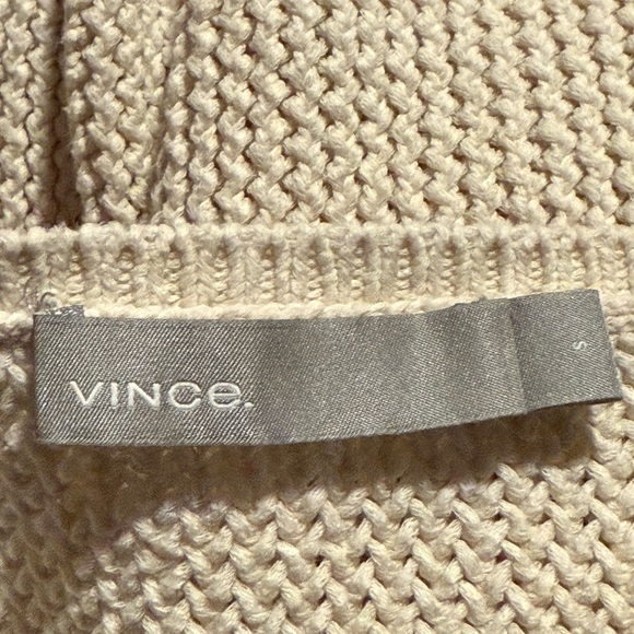 Vince Lattice Stitch Crewneck Sweater Knitwear Coastal, size Small - Picture 8 of 13
